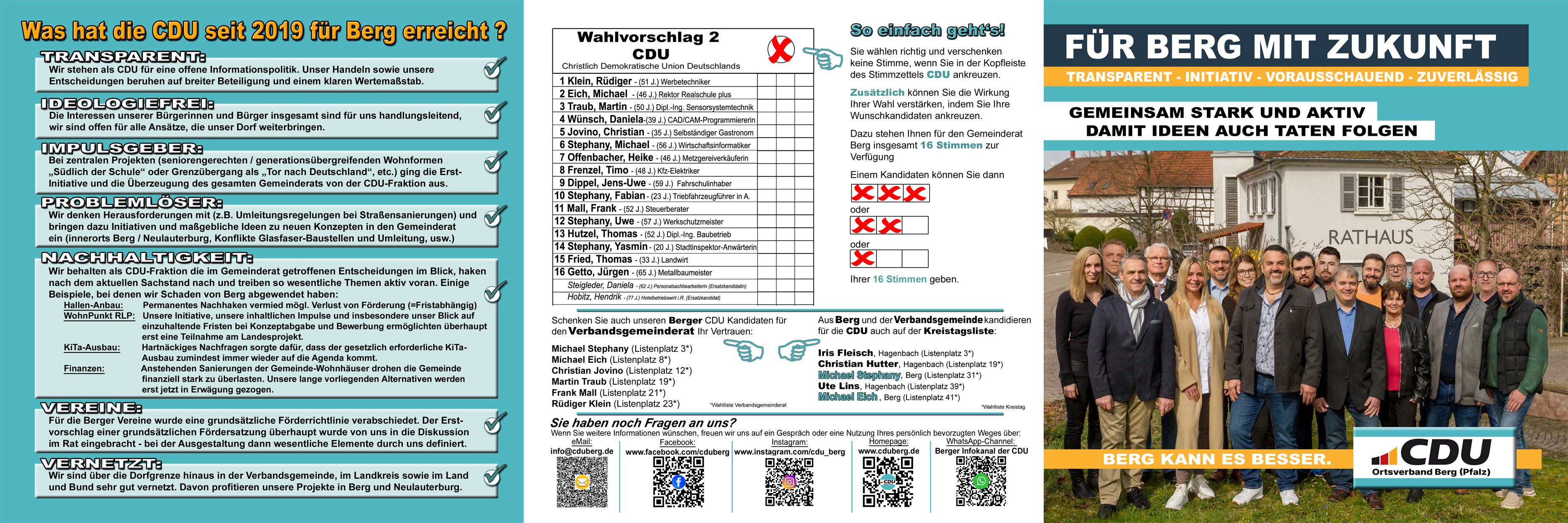 Flyer - Aussenansicht offen